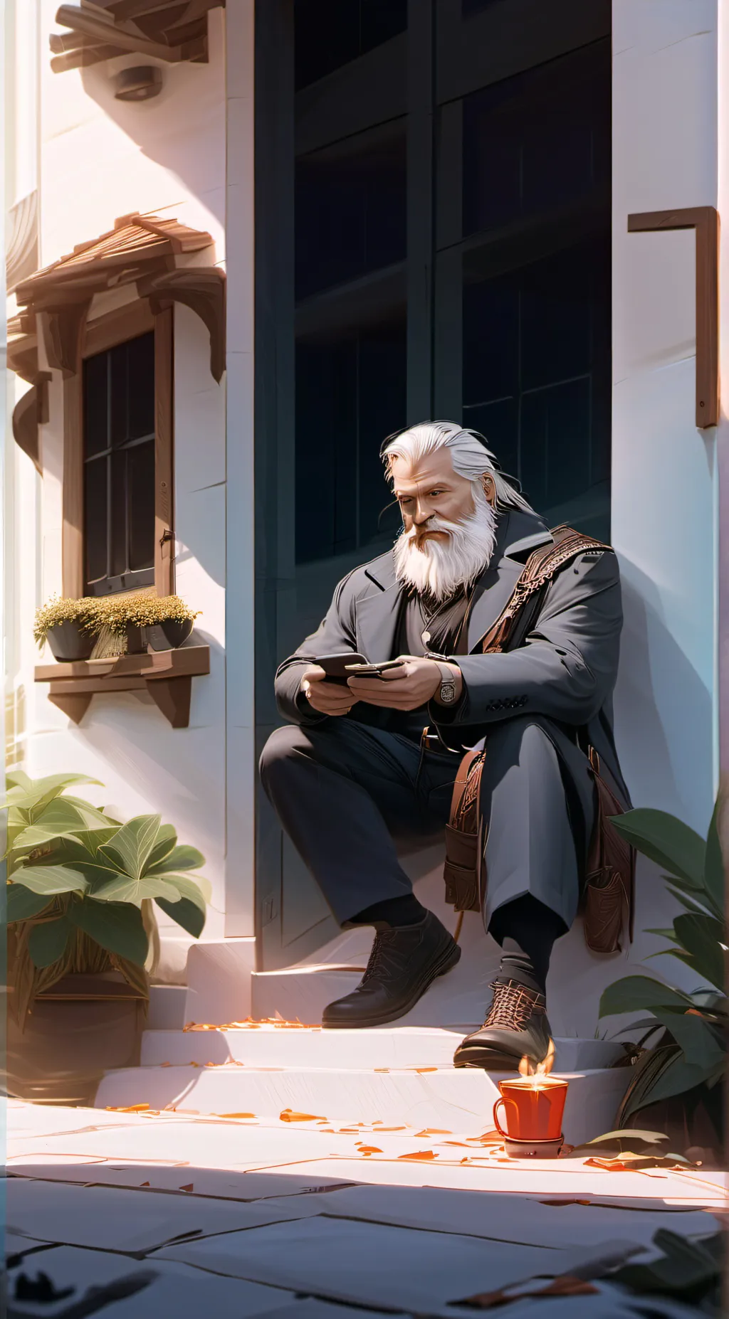 ai character: opa der dein geldw background
