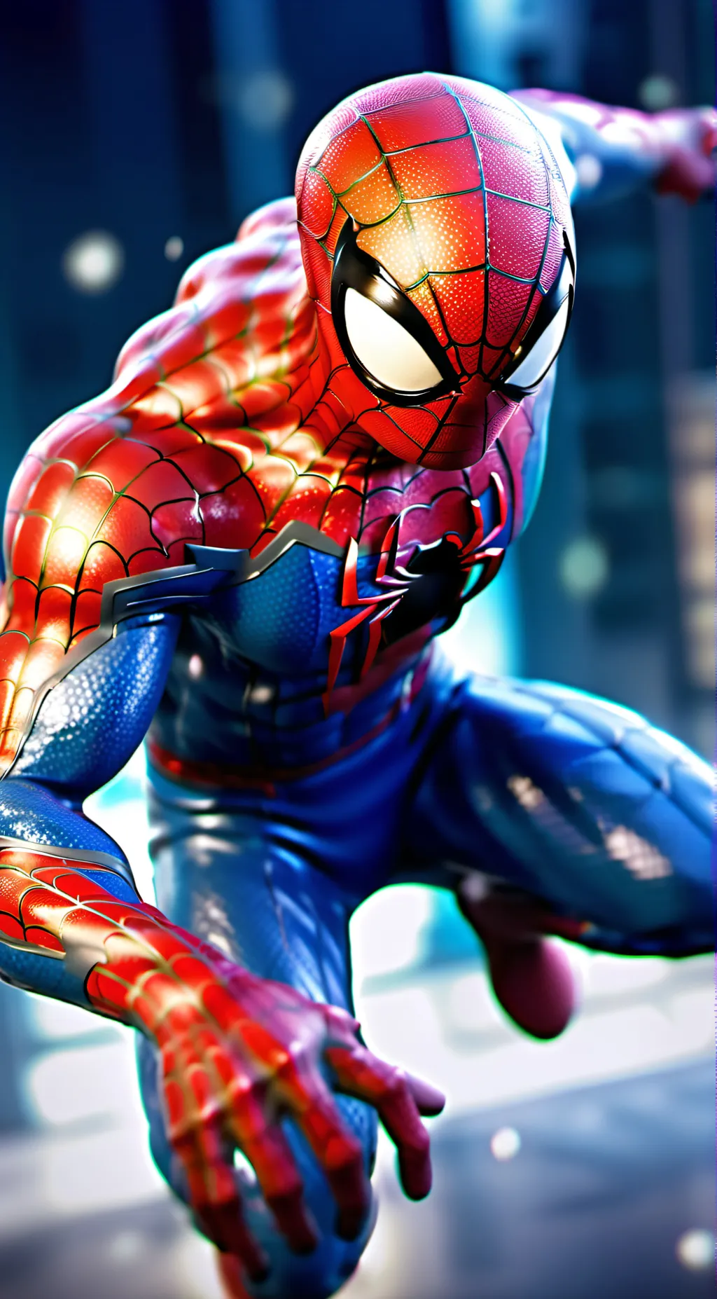 ai character: SPIDER MAN!!!! background