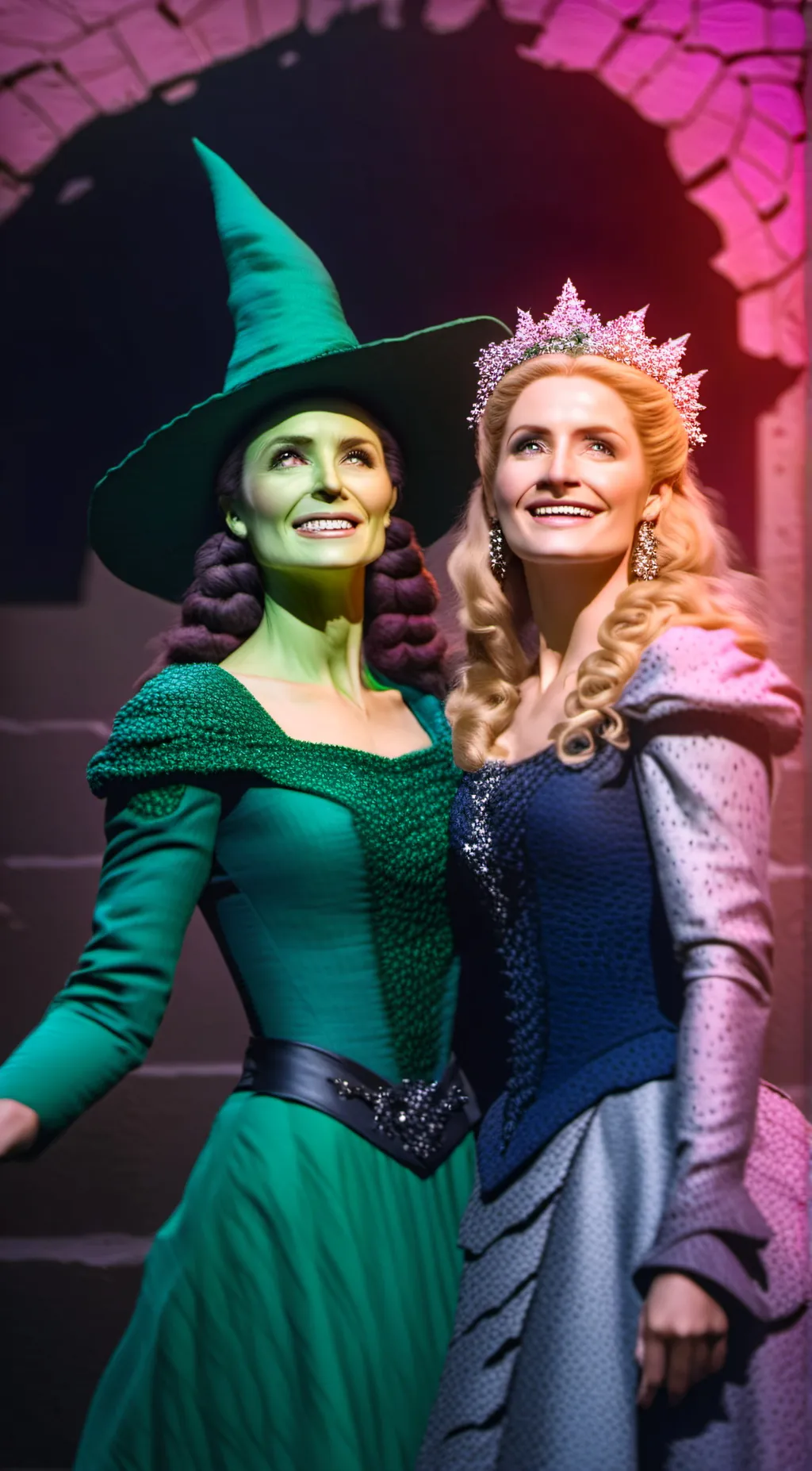 ai character: Elphaba and Glinda background