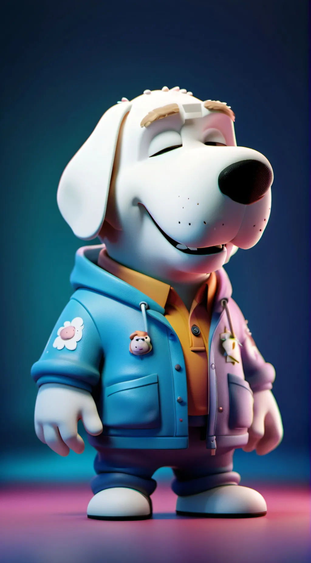 ai character: brian griffin  background
