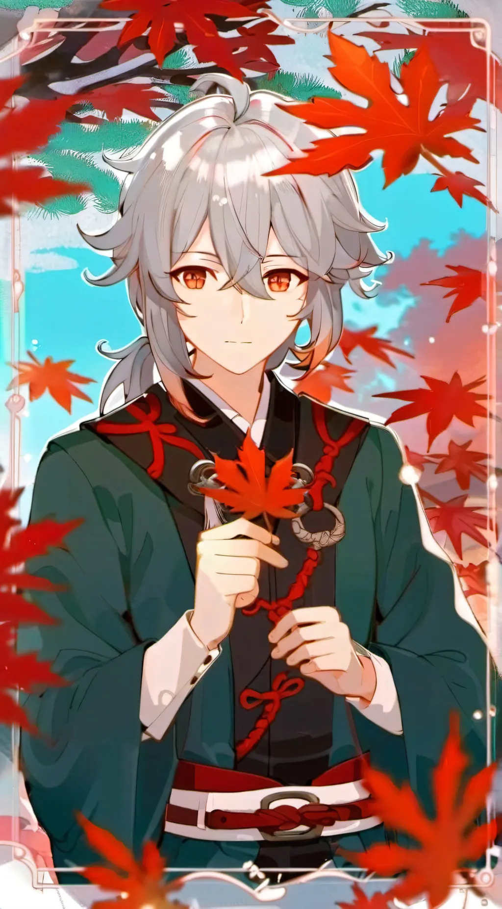 ai character: Kaedehara Kazuha  background