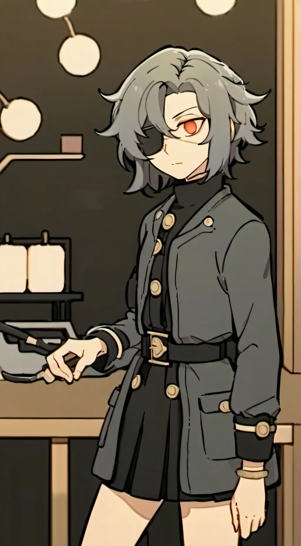 ai character: Stone background