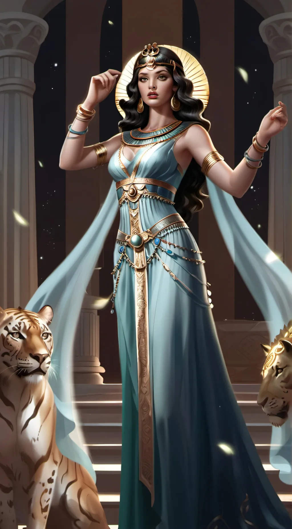 ai character: cleopatra  background