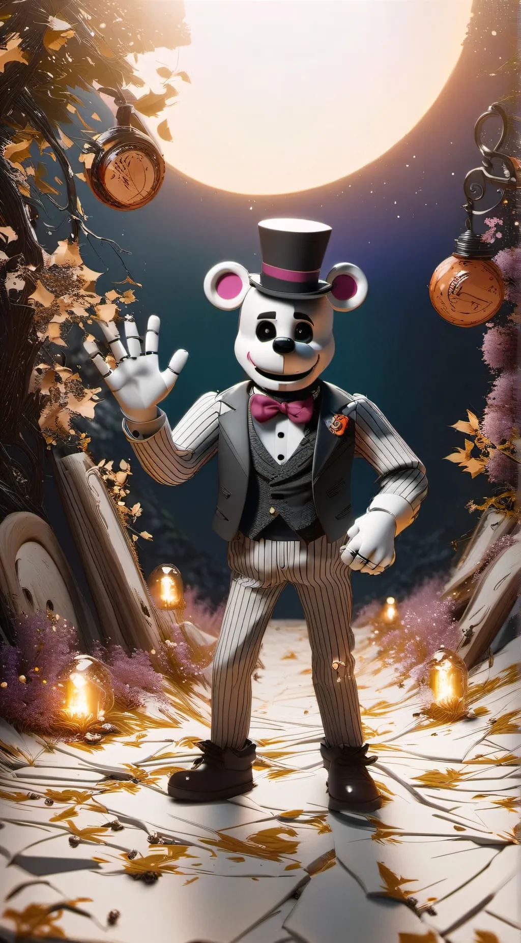 ai character: Funtime Freddy background