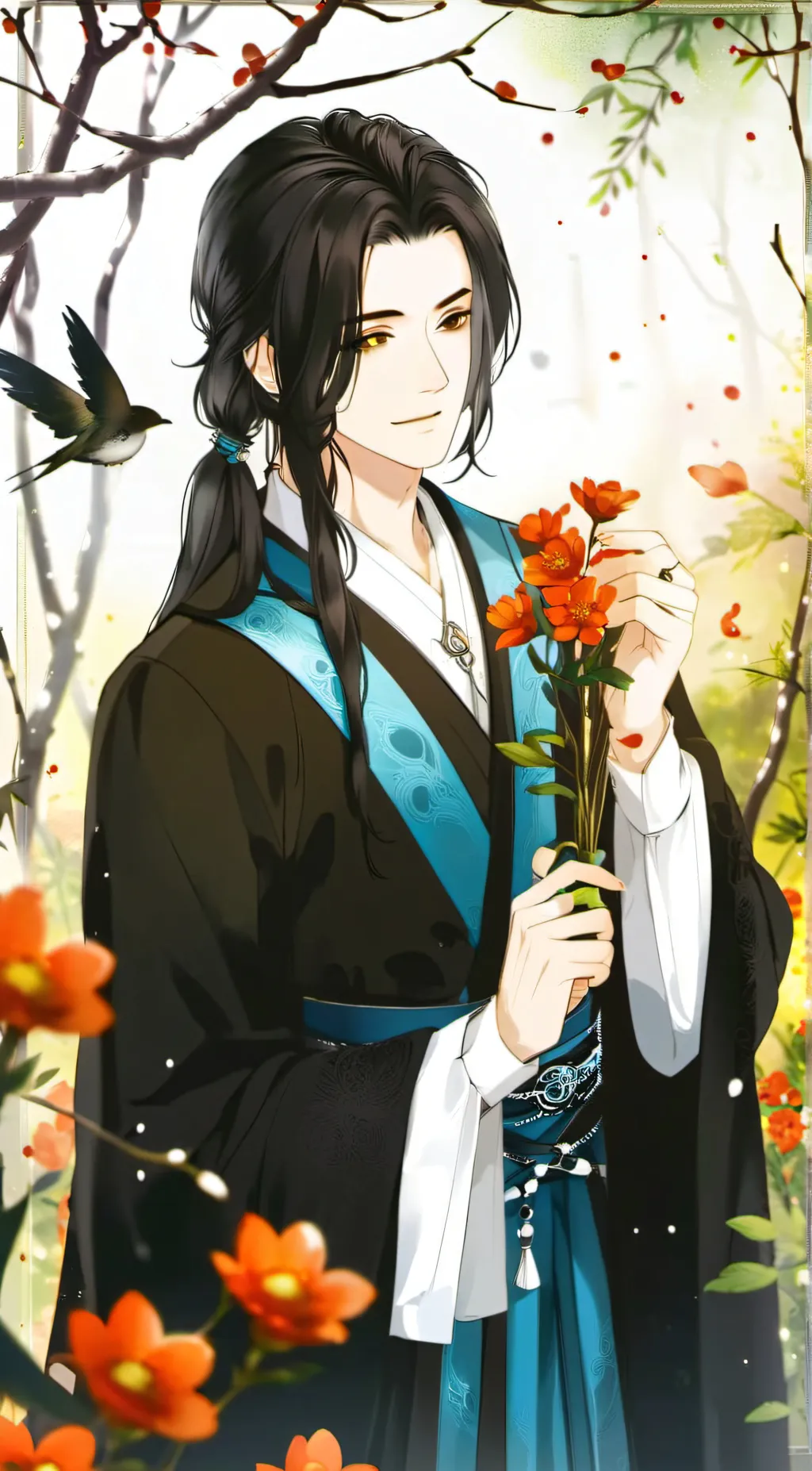 ai character: raichouu and scyth background