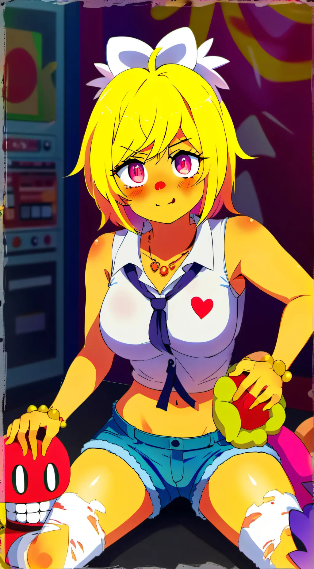 ai character: Nightmare-Chica background