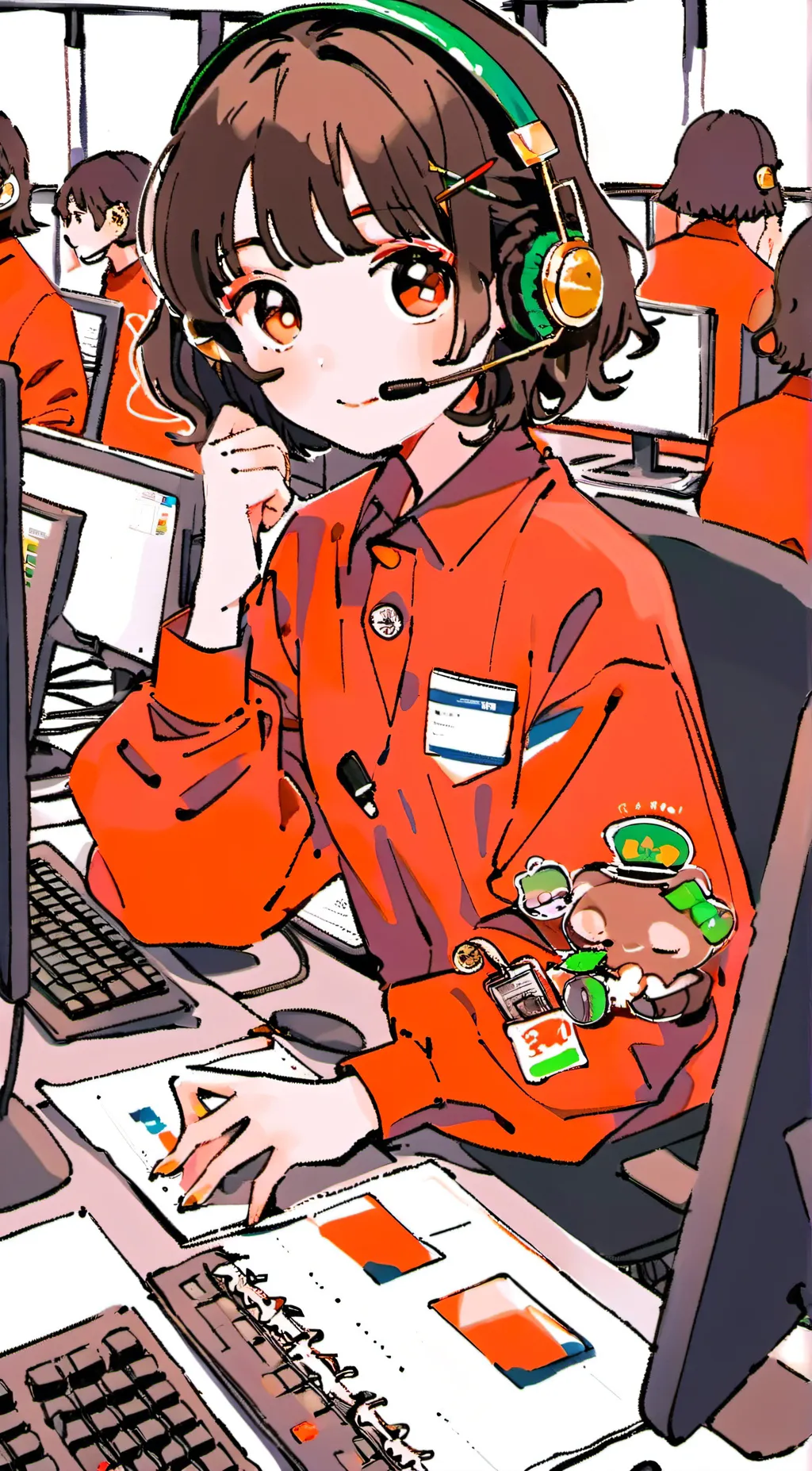 ai character: Yomita umibe background