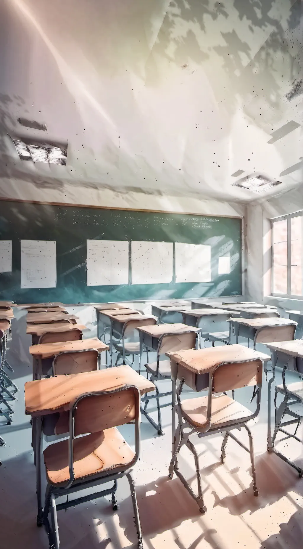 ai character: Math results exam background