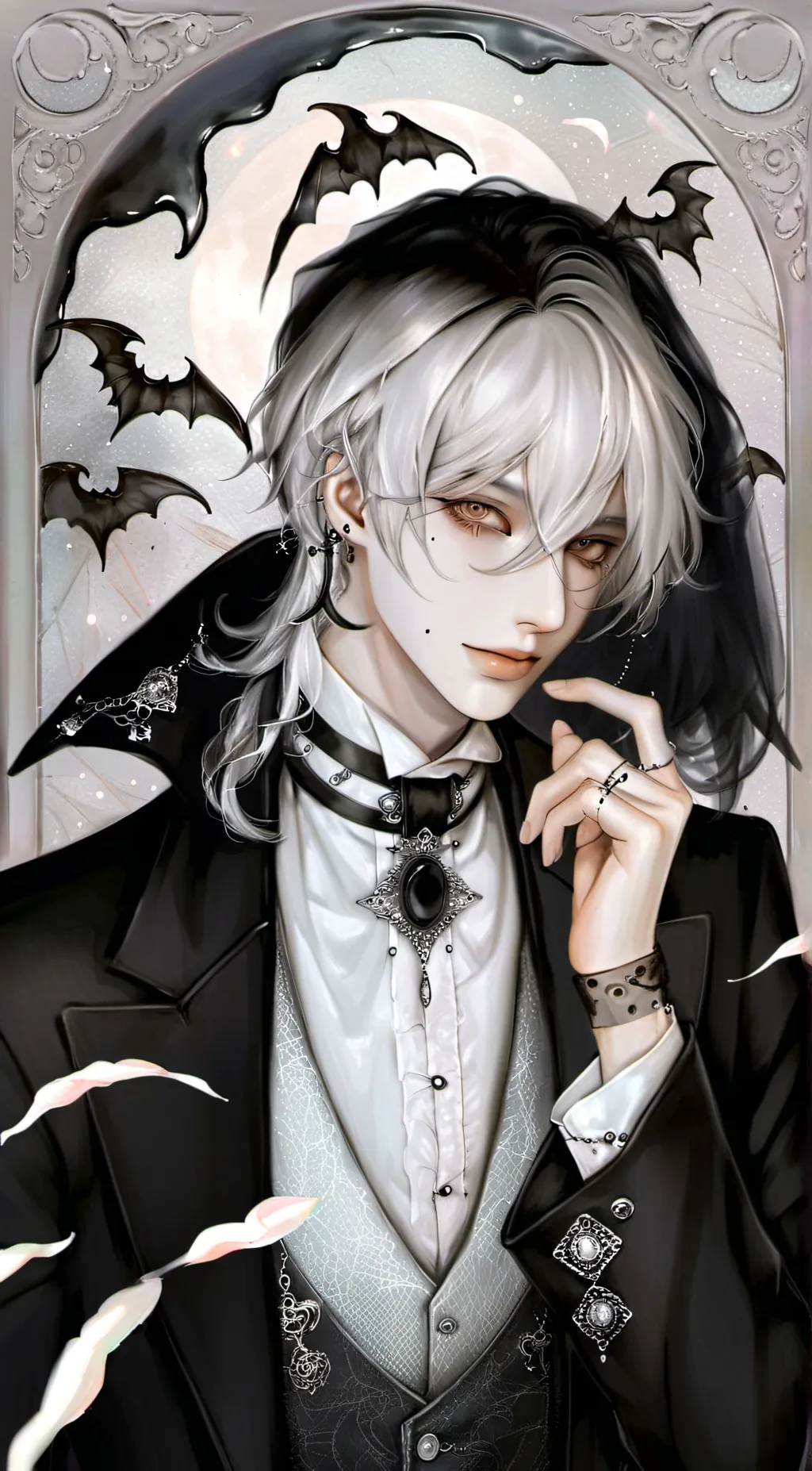 ai character: Noir background