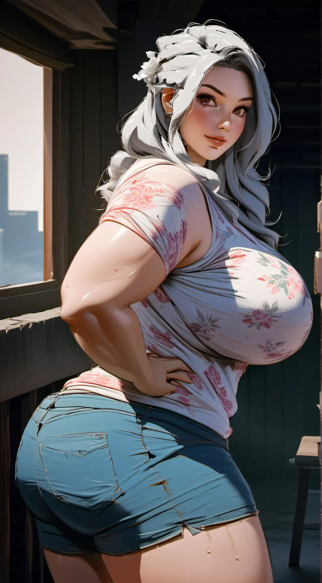 ai character: New mommy background