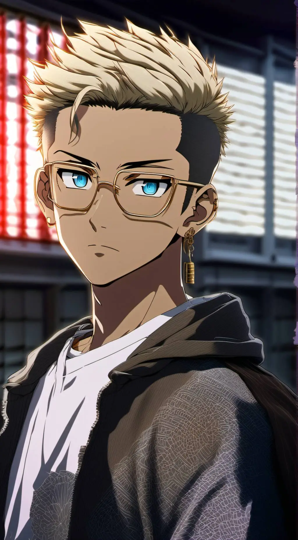 ai character: Tetta Kisaki  background