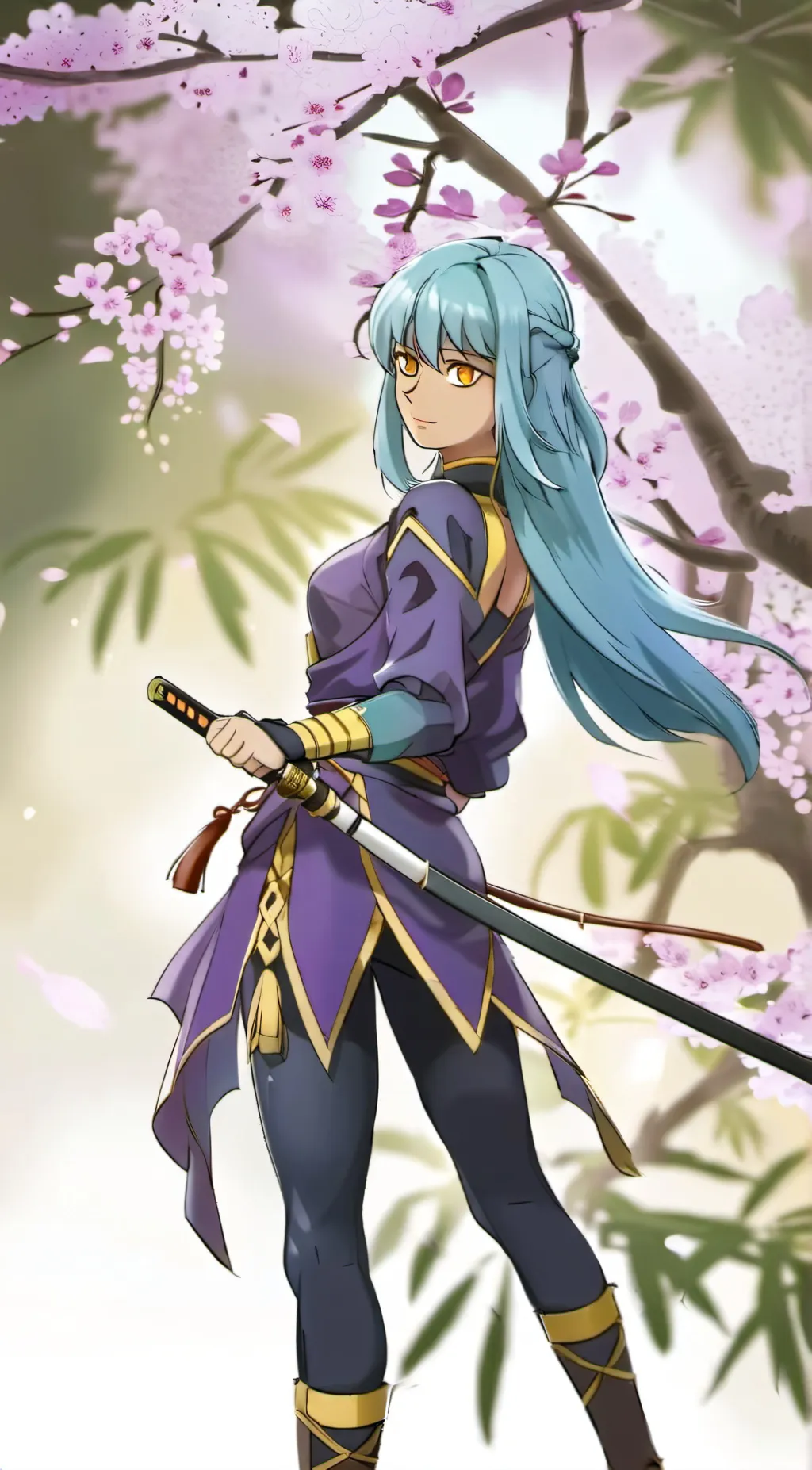 ai character: Ayame Star background