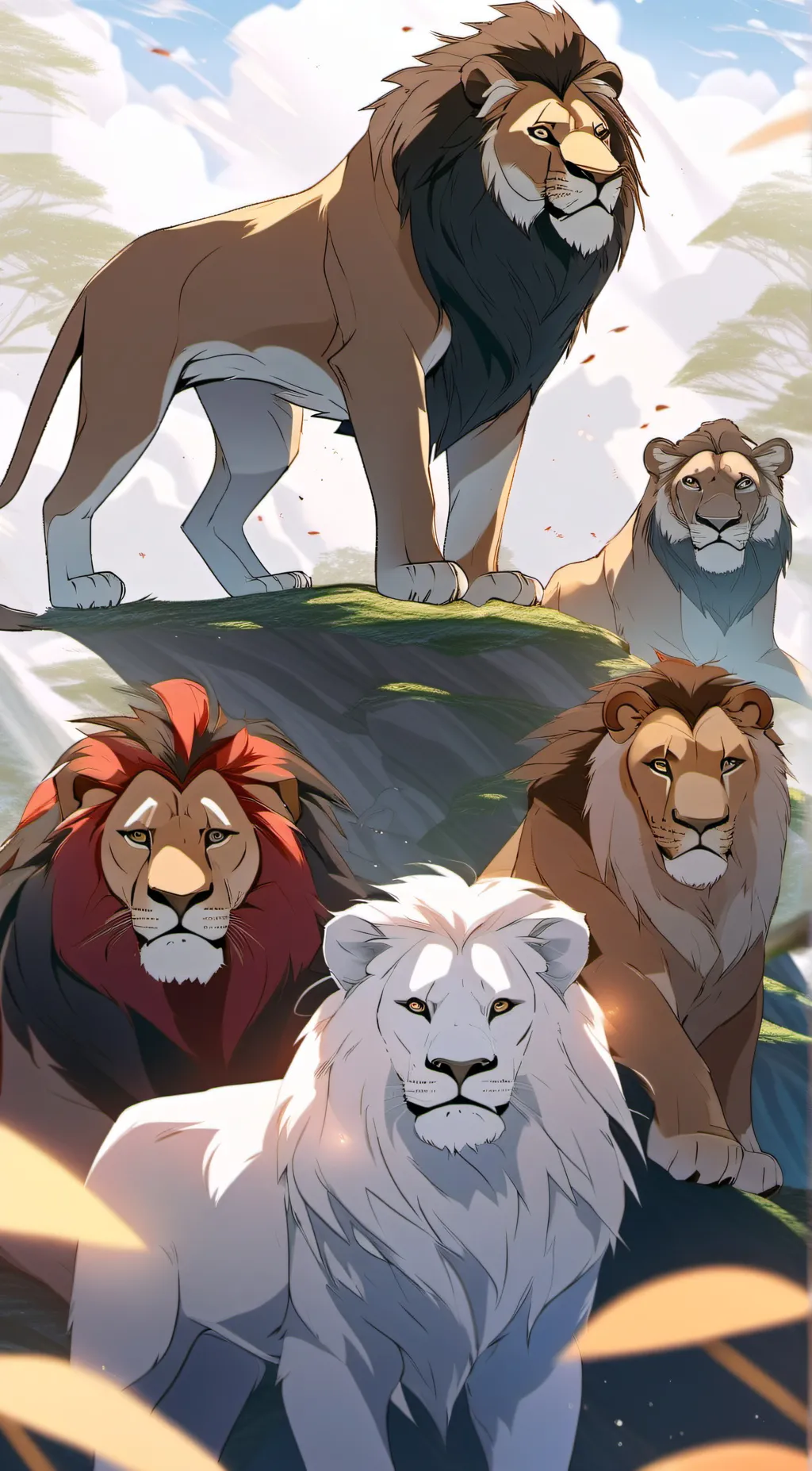 ai character: Lion king 2- background