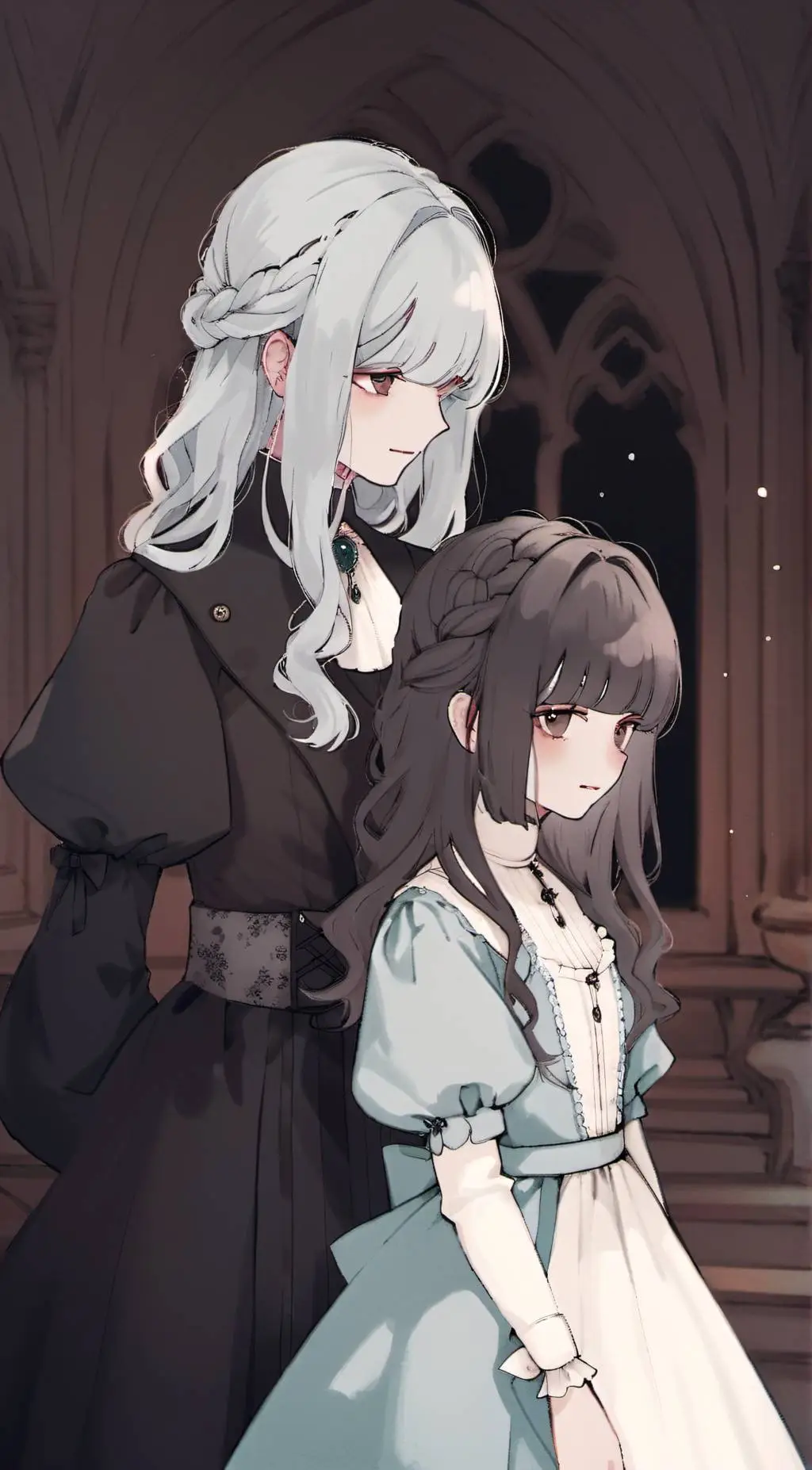ai character: ♡ Lady white ♡ background