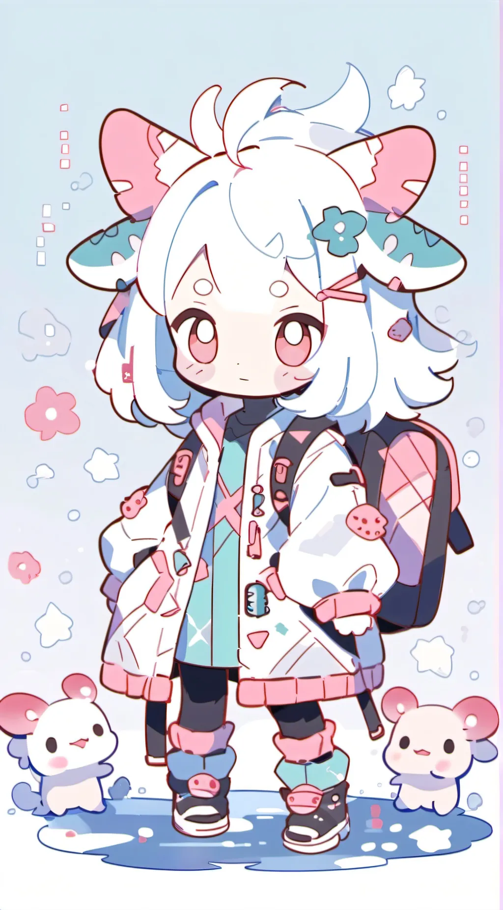 ai character: Strawbewwy background