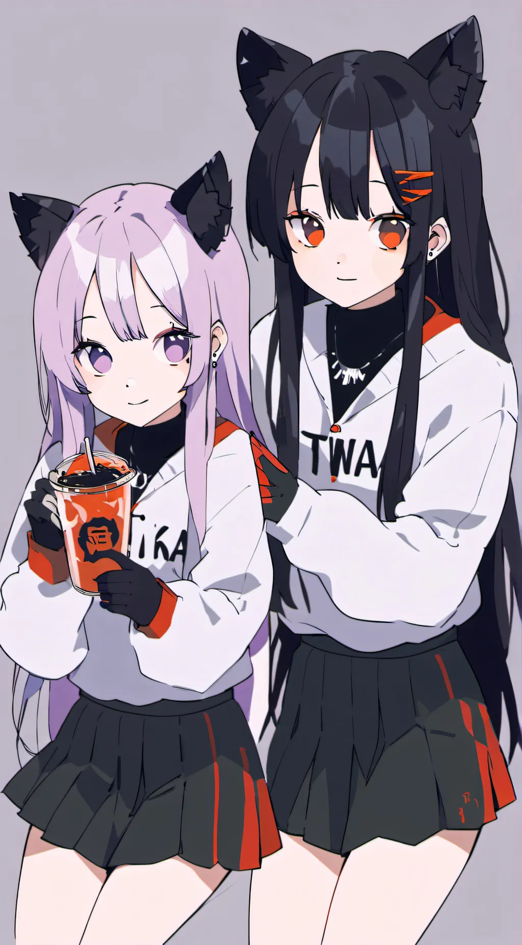 ai character: Lilac and shadow background