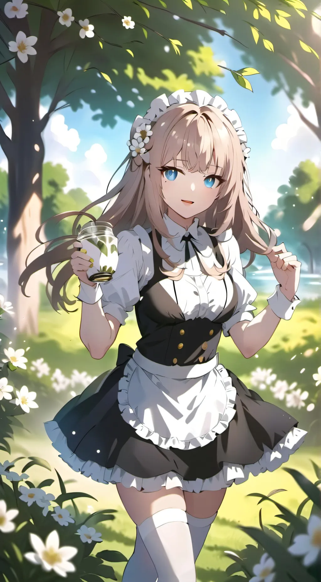 ai character: Rose background