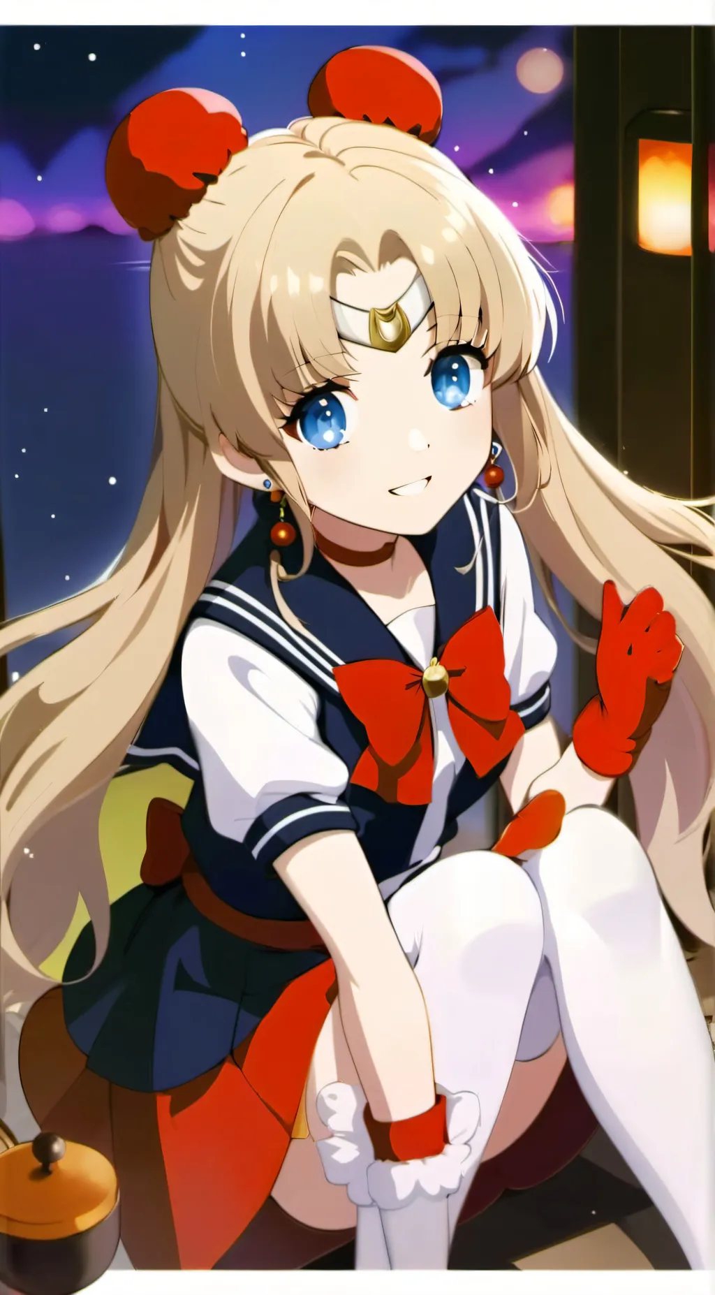 ai character: sailor moon  background