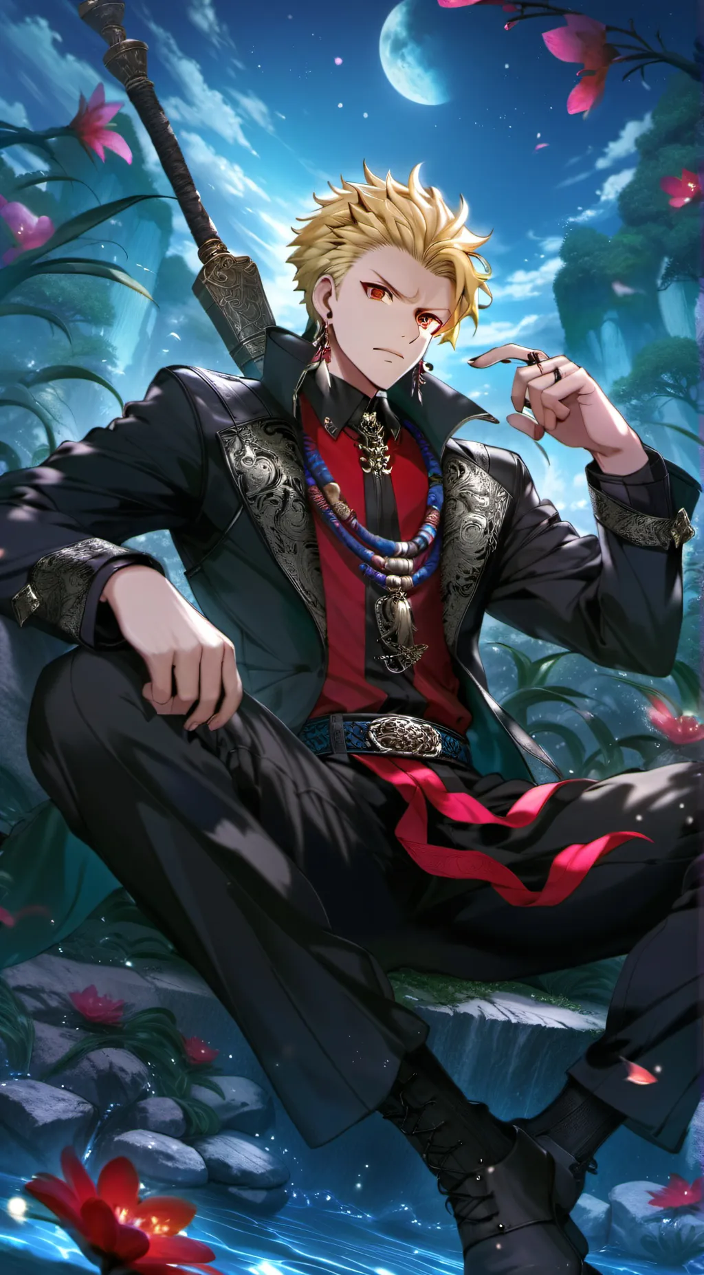 ai character: Gilgamesh  background