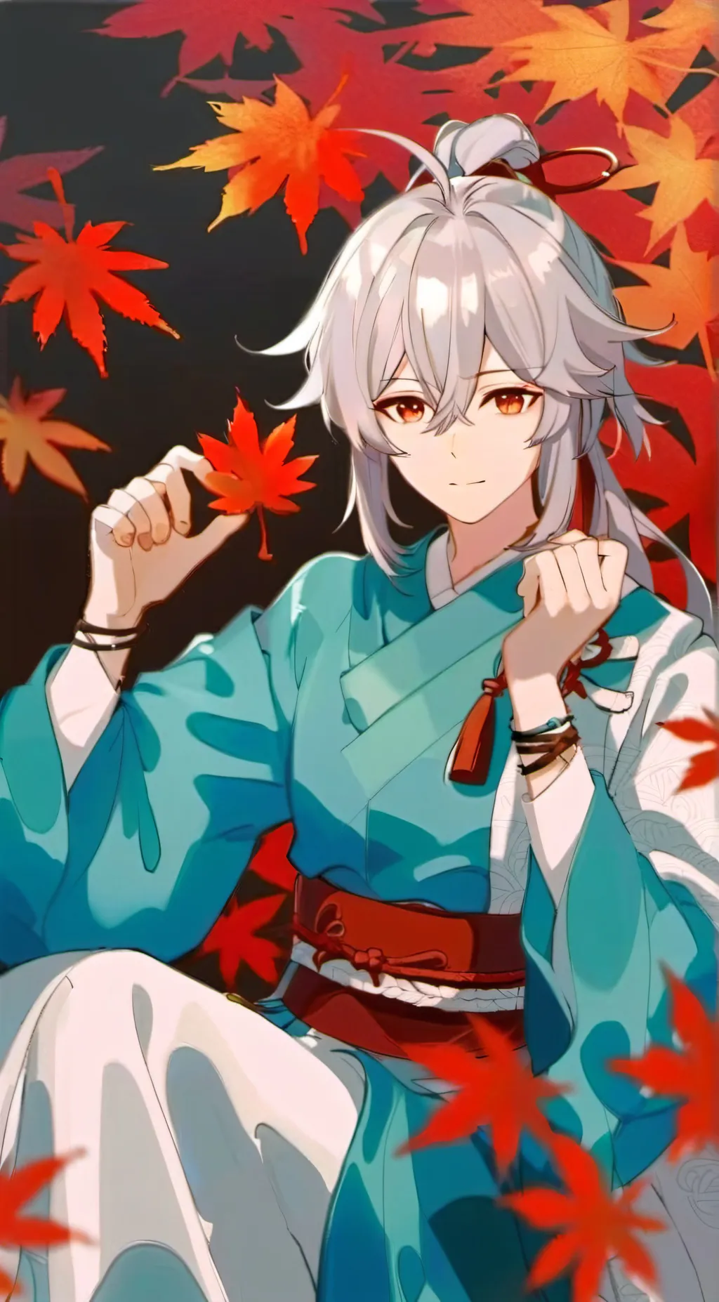 ai character: Kazuha  background