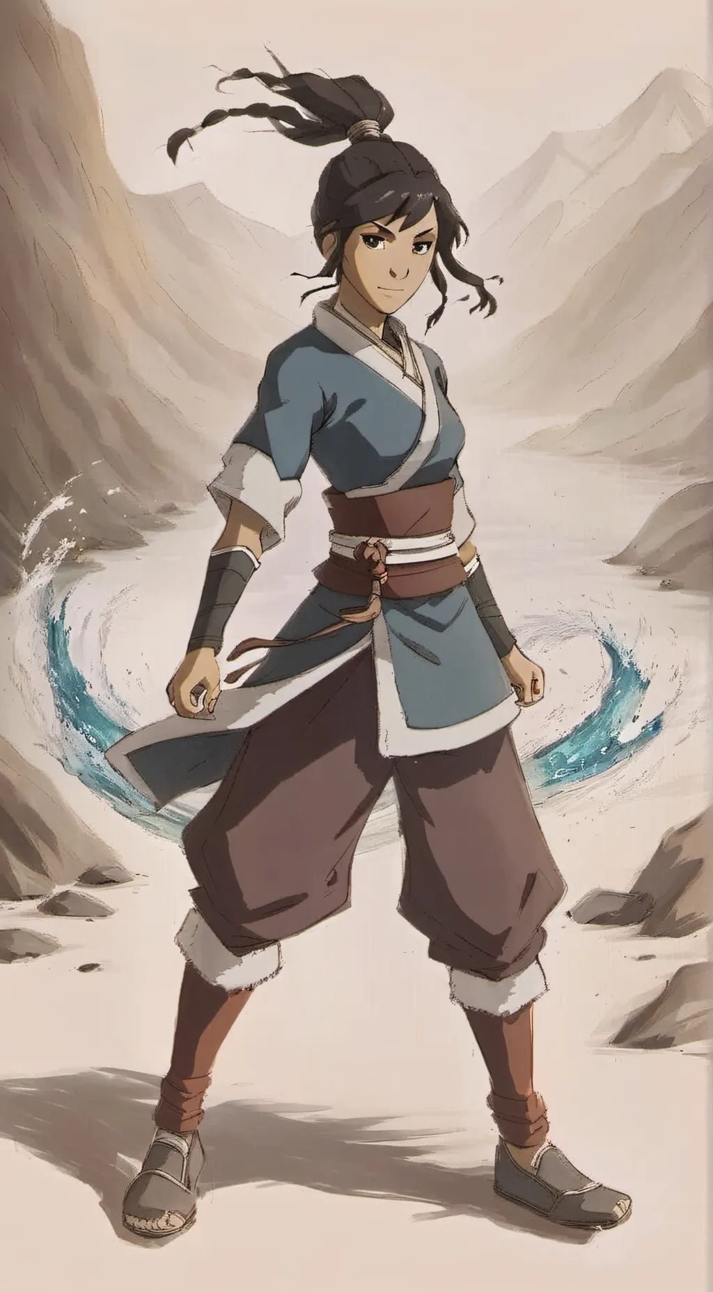 ai character: Avatar korra background