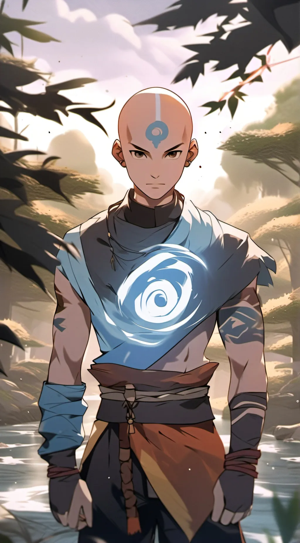 ai character: Avatar Aang background