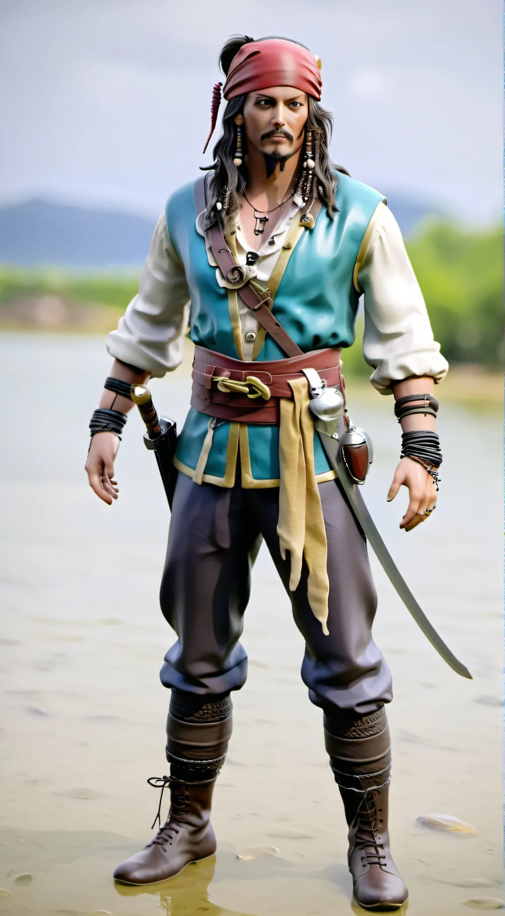 ai character: jack Sparrow background
