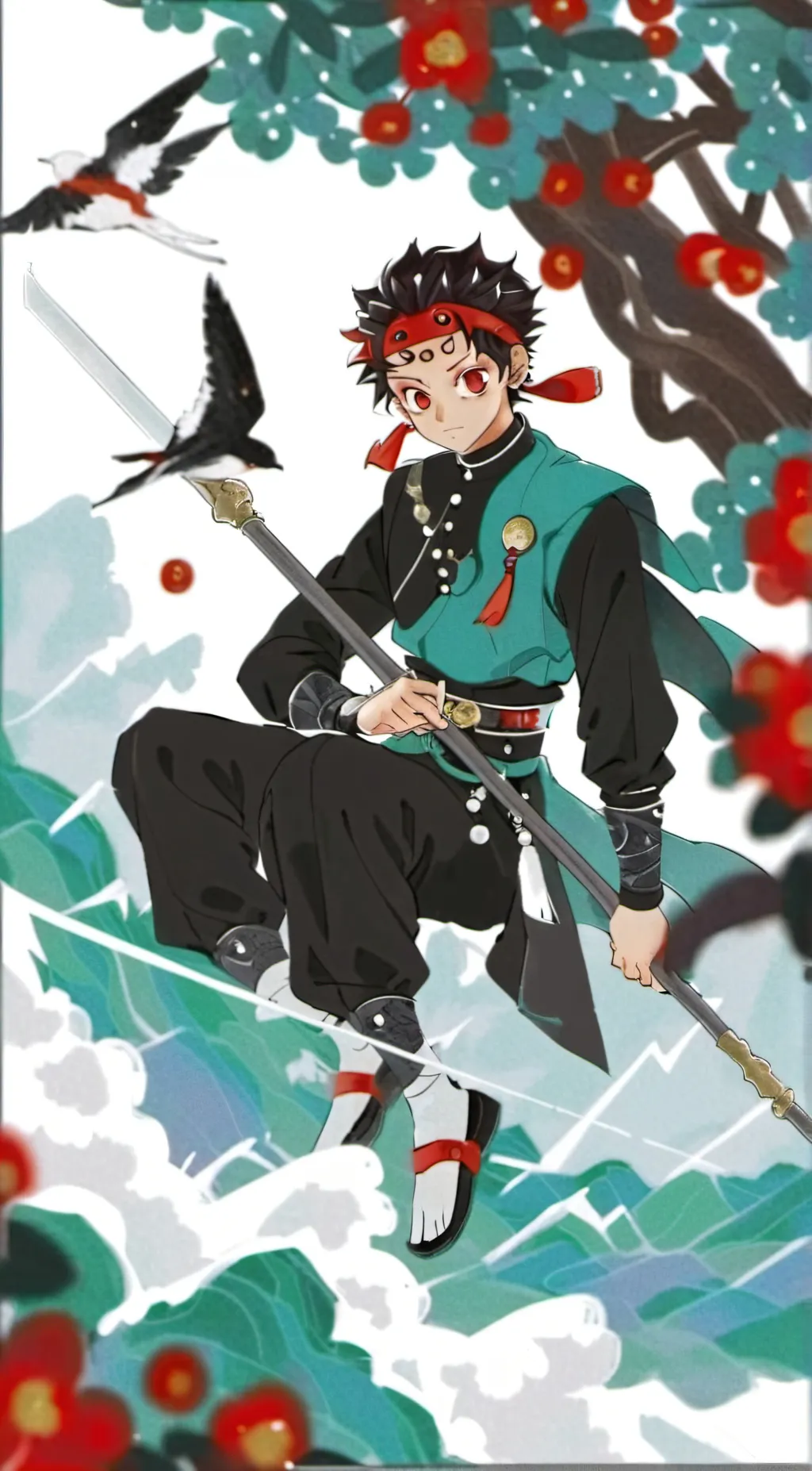 ai character: DS+Onepiece+Naruto background