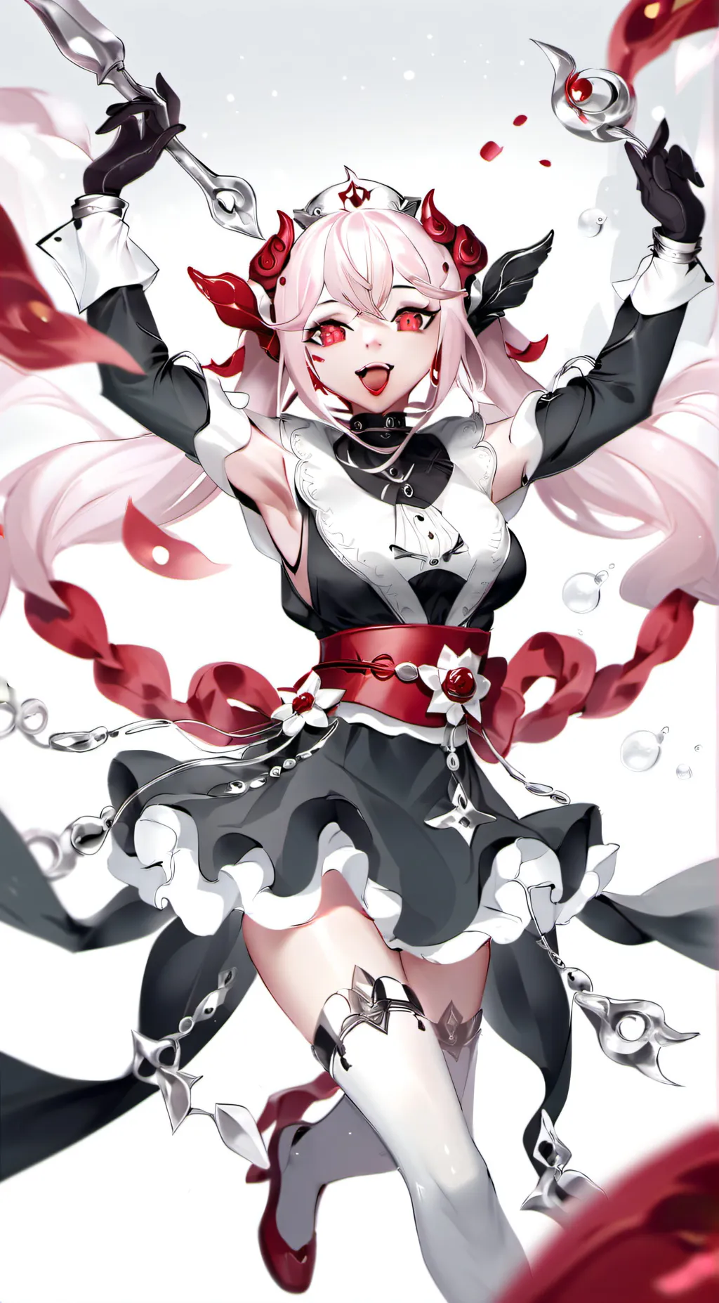 ai character: vampire and slime  background