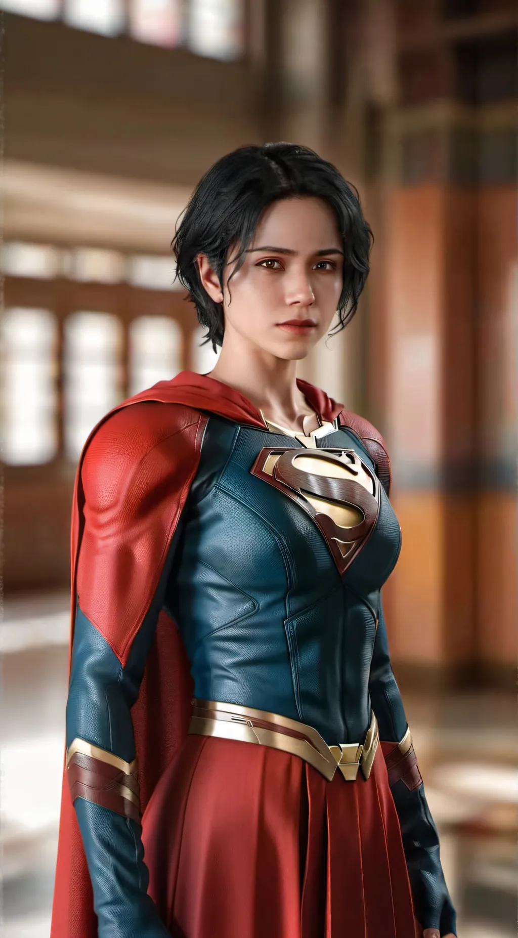 ai character: Supergirl background