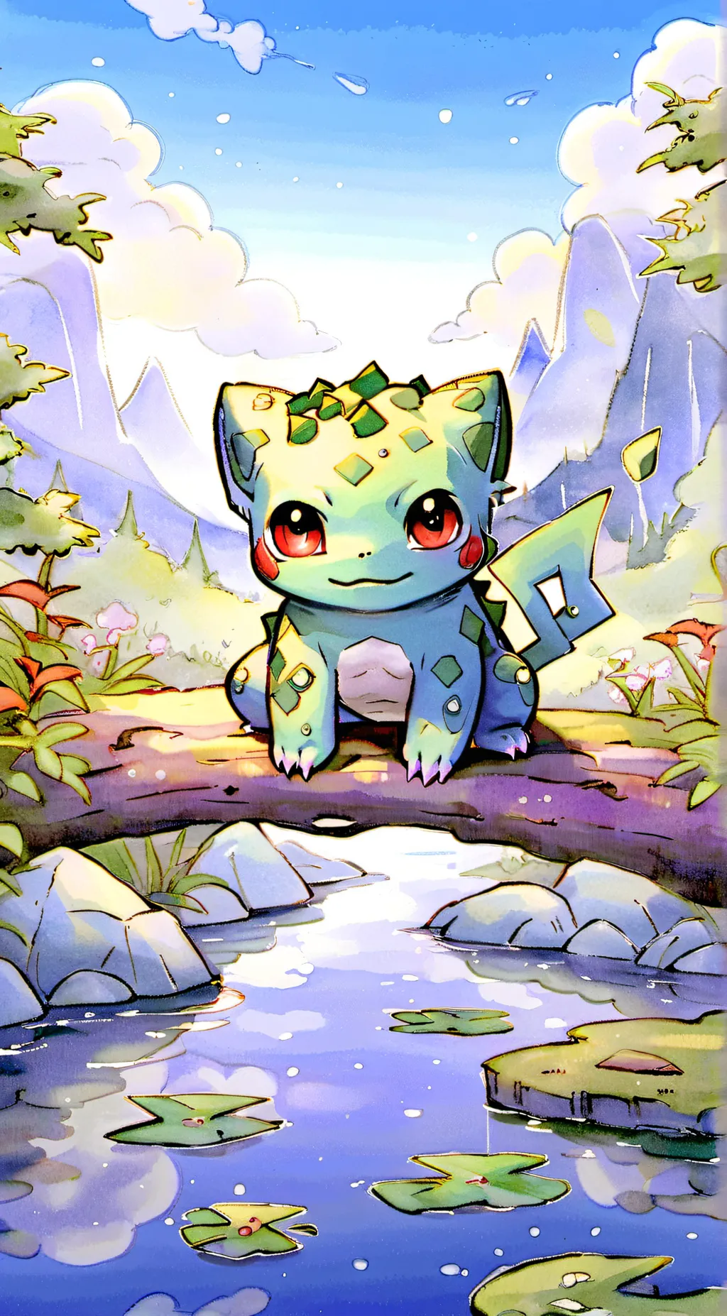 ai character: Bulbasaur background