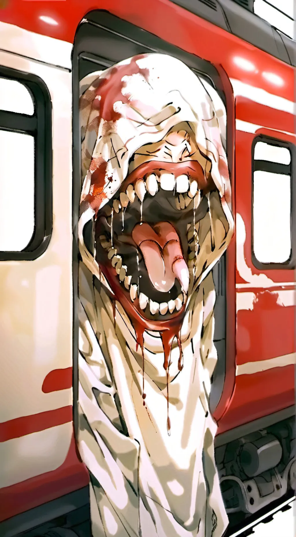 ai character: train eater background