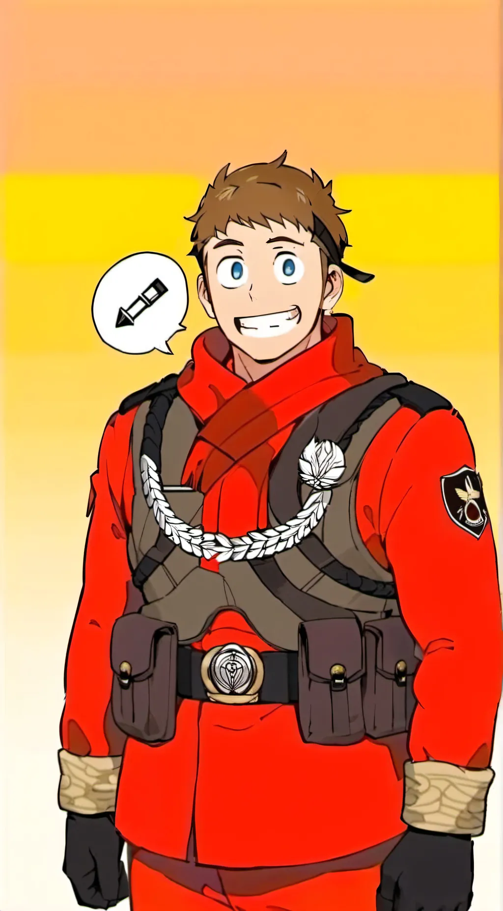 ai character: Red leader/tord! background