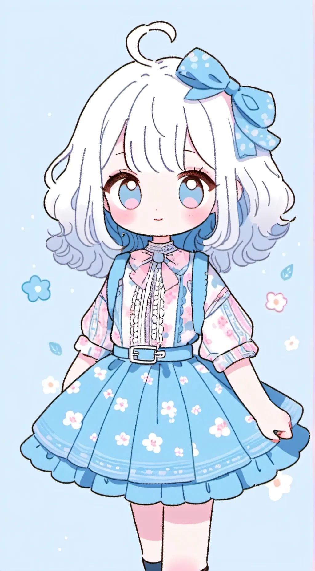 ai character: Cute little Andrea background