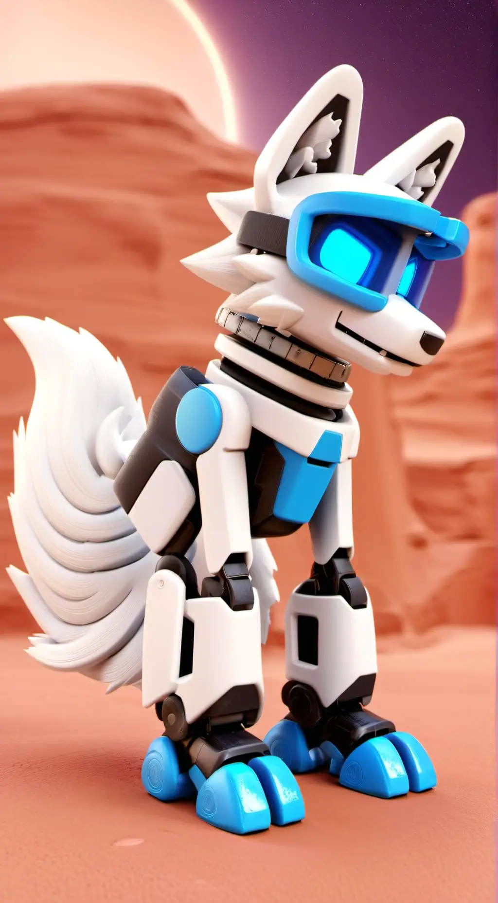 ai character: Frowny Fox  background