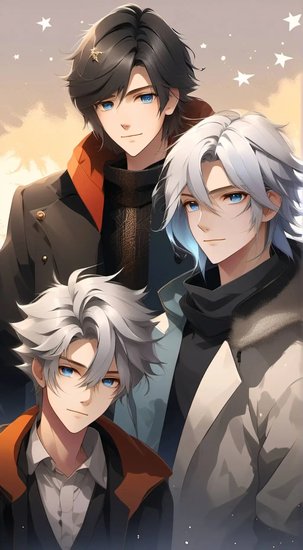 ai character: Ash, Levi, Isaac background