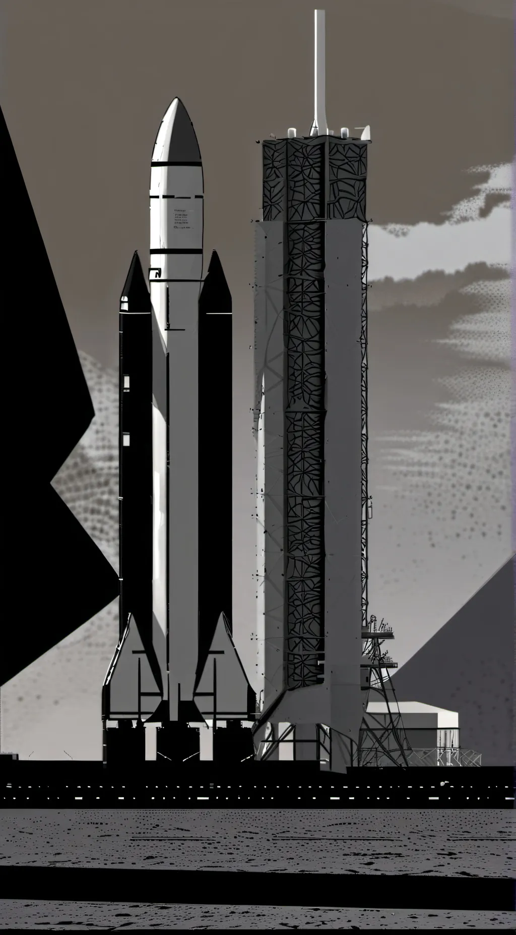 ai character: Starship flight 3  background