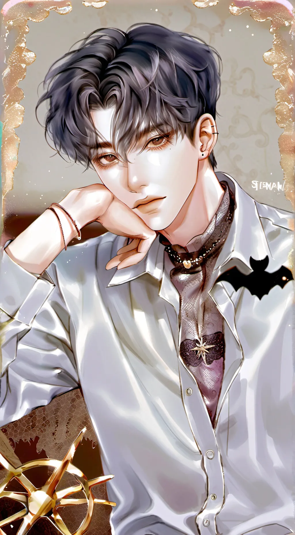 ai character: ein background