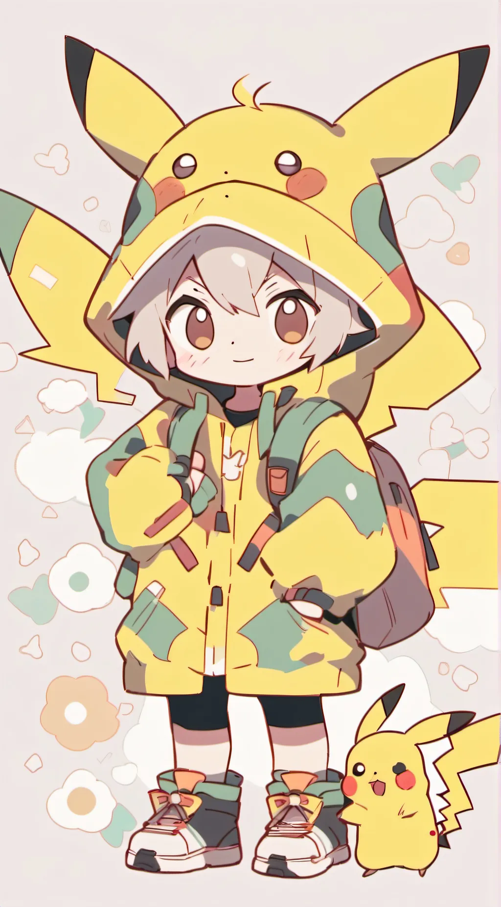 ai character: Pikachu background