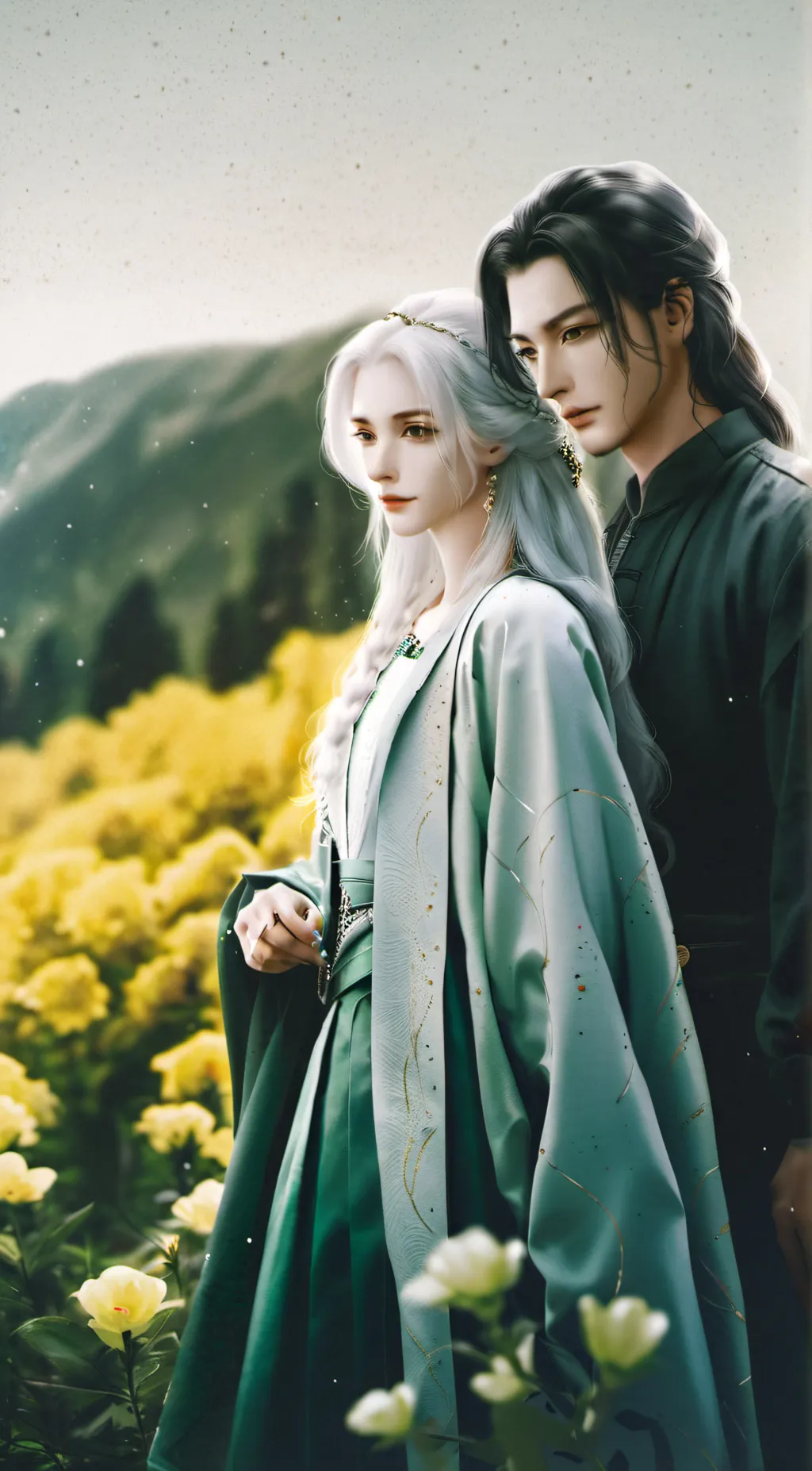 ai character: Yvonne and Yael  background
