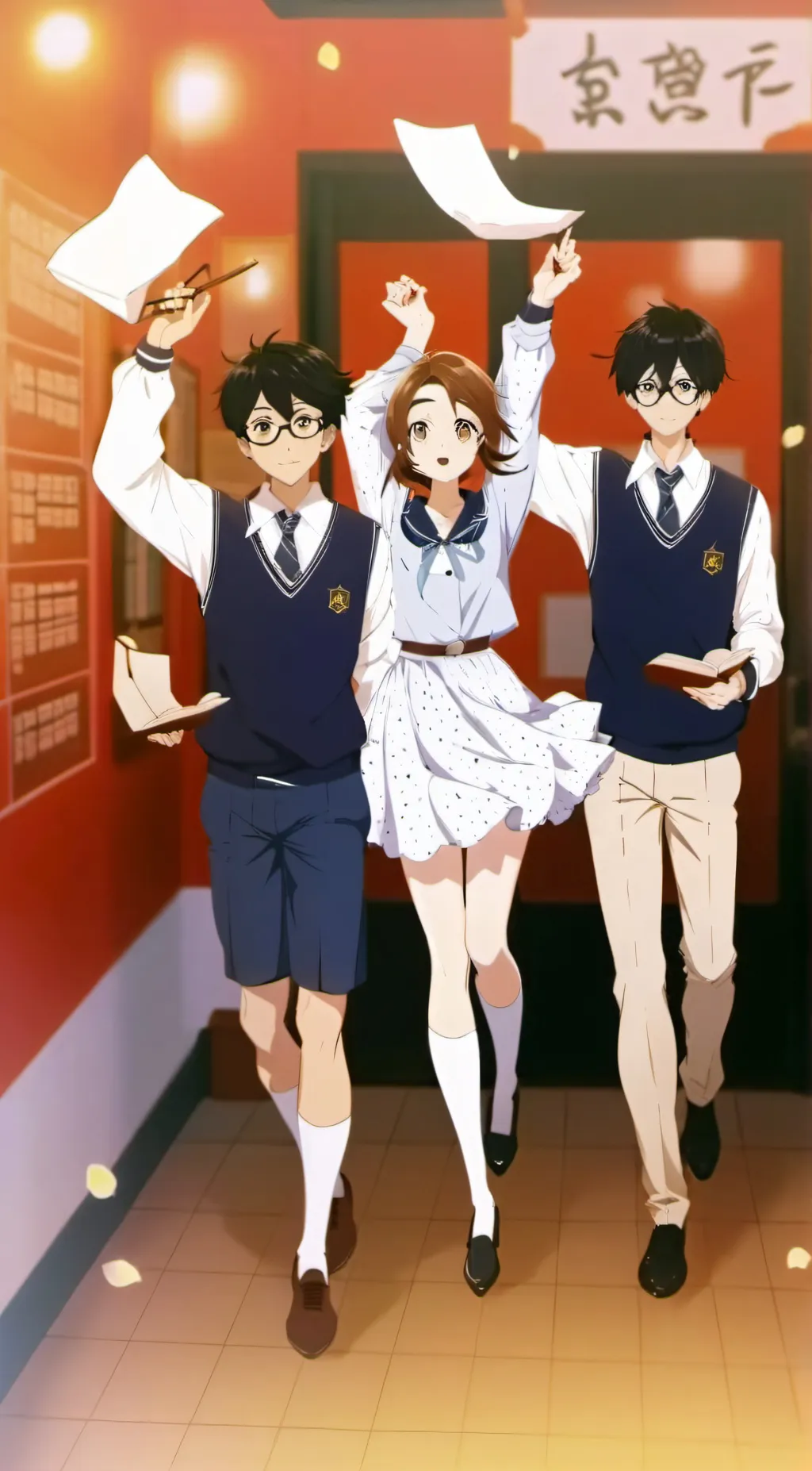 ai character: Academy smiling cr background