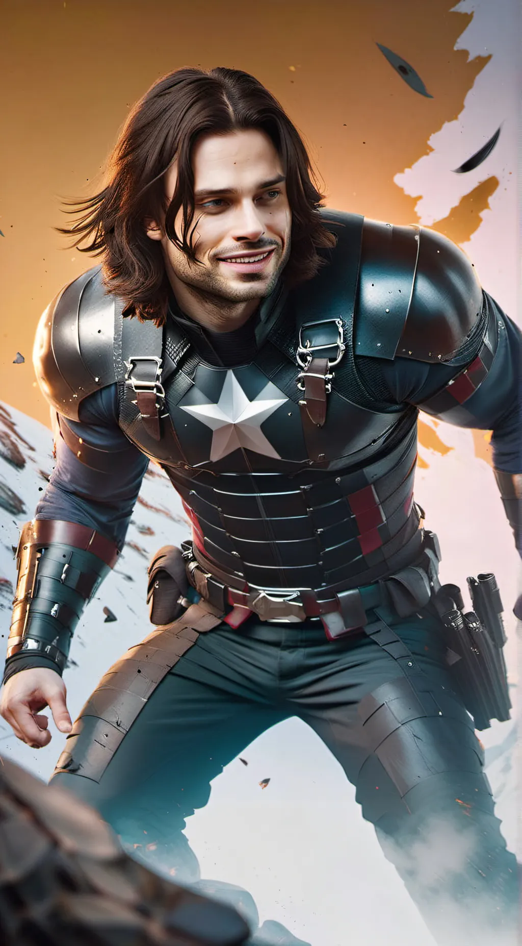 ai character: Bucky Barnes xxx  background