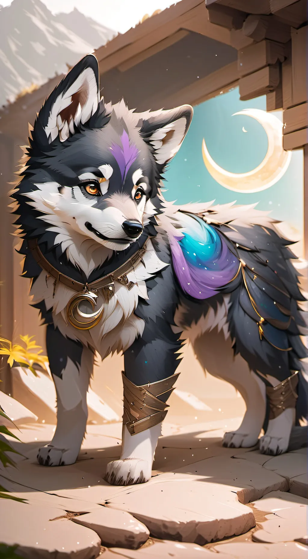 ai character: crescent’storm background