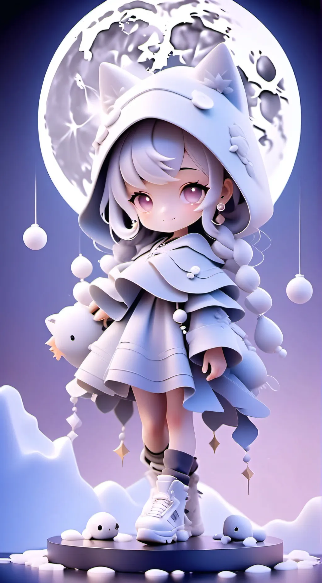 ai character: my little worms background