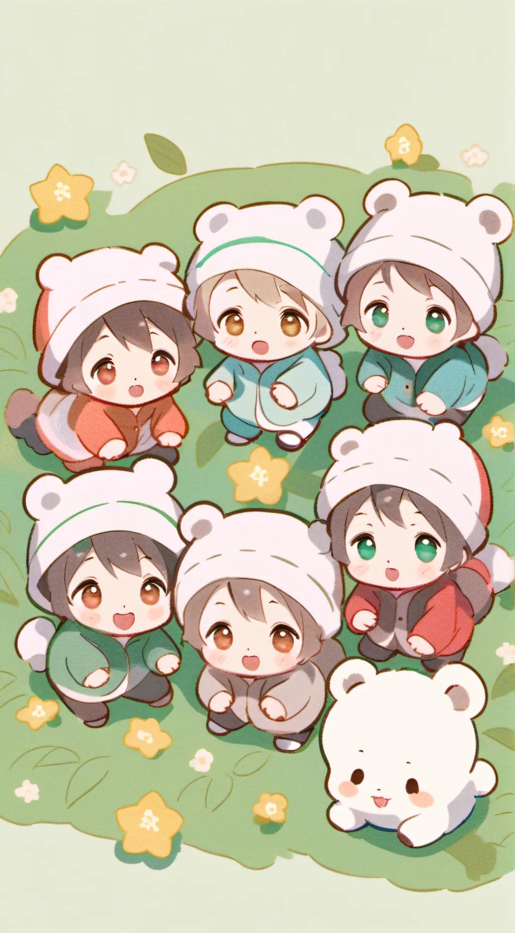 ai character: babies! background