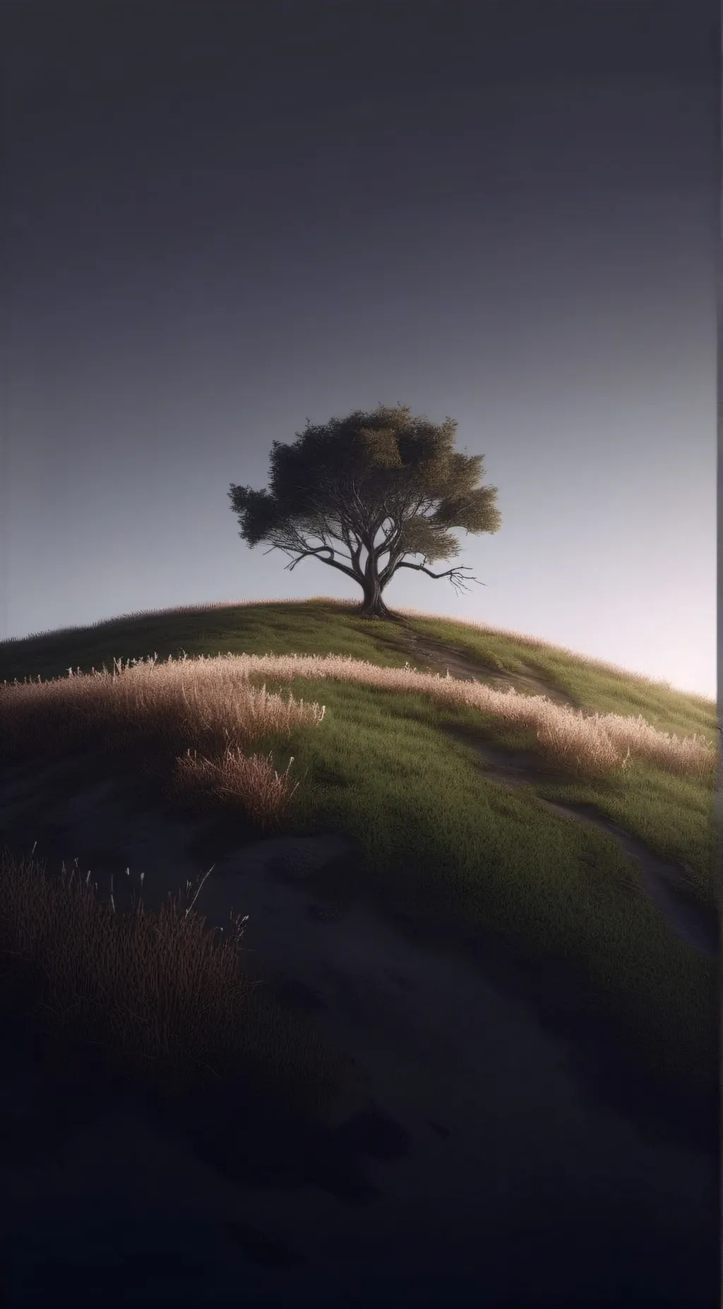 ai character: touch grass background