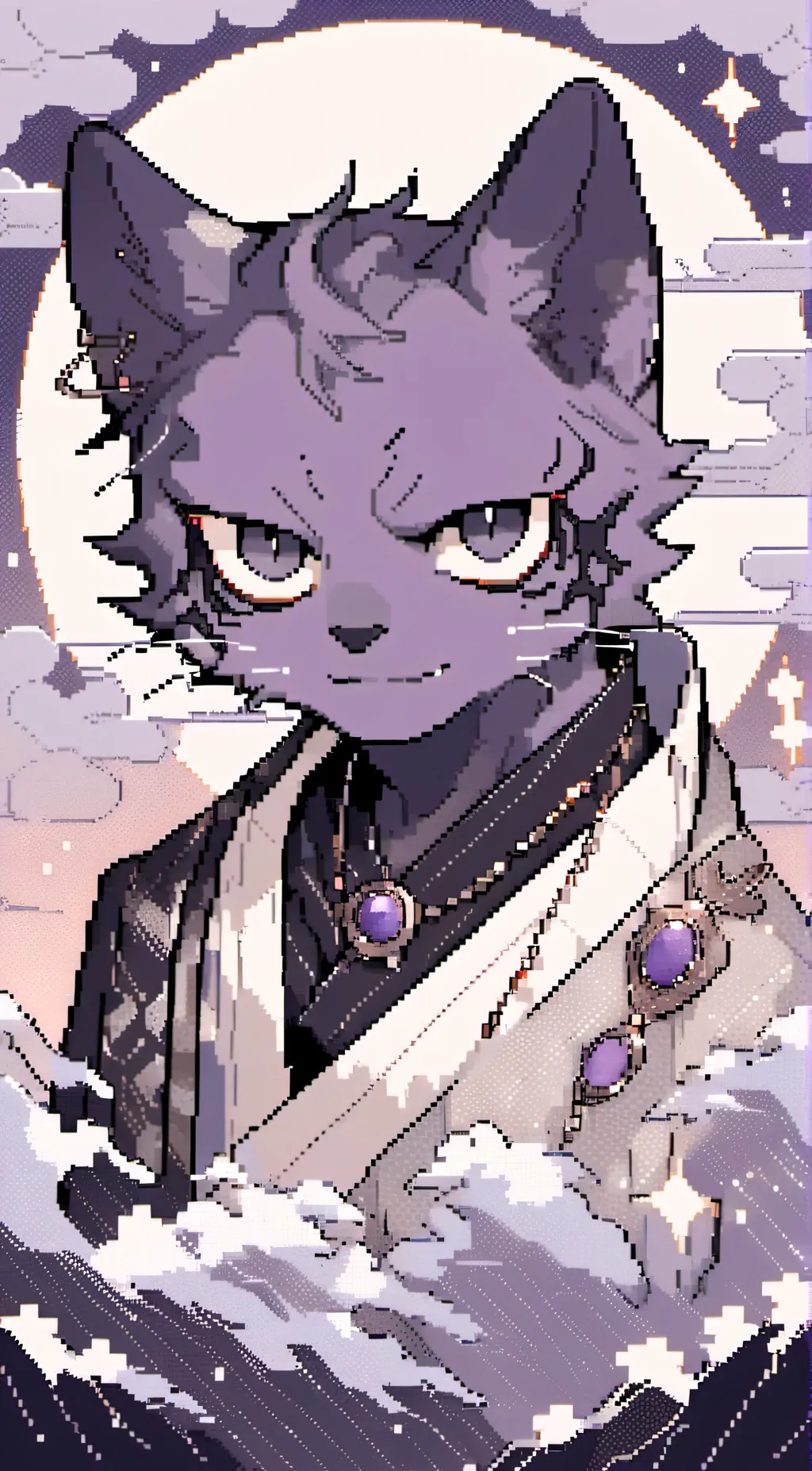 ai character: Catnap🌜 background