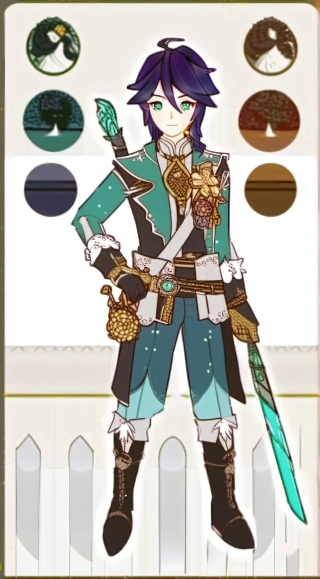 ai character: Venti background