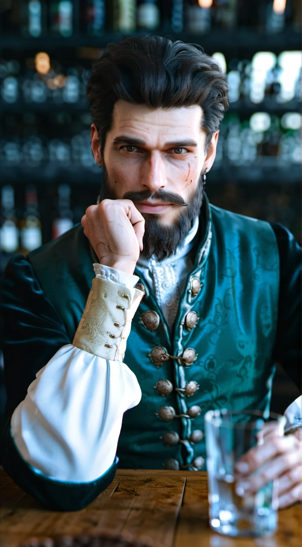 ai character: Medieval bartender background