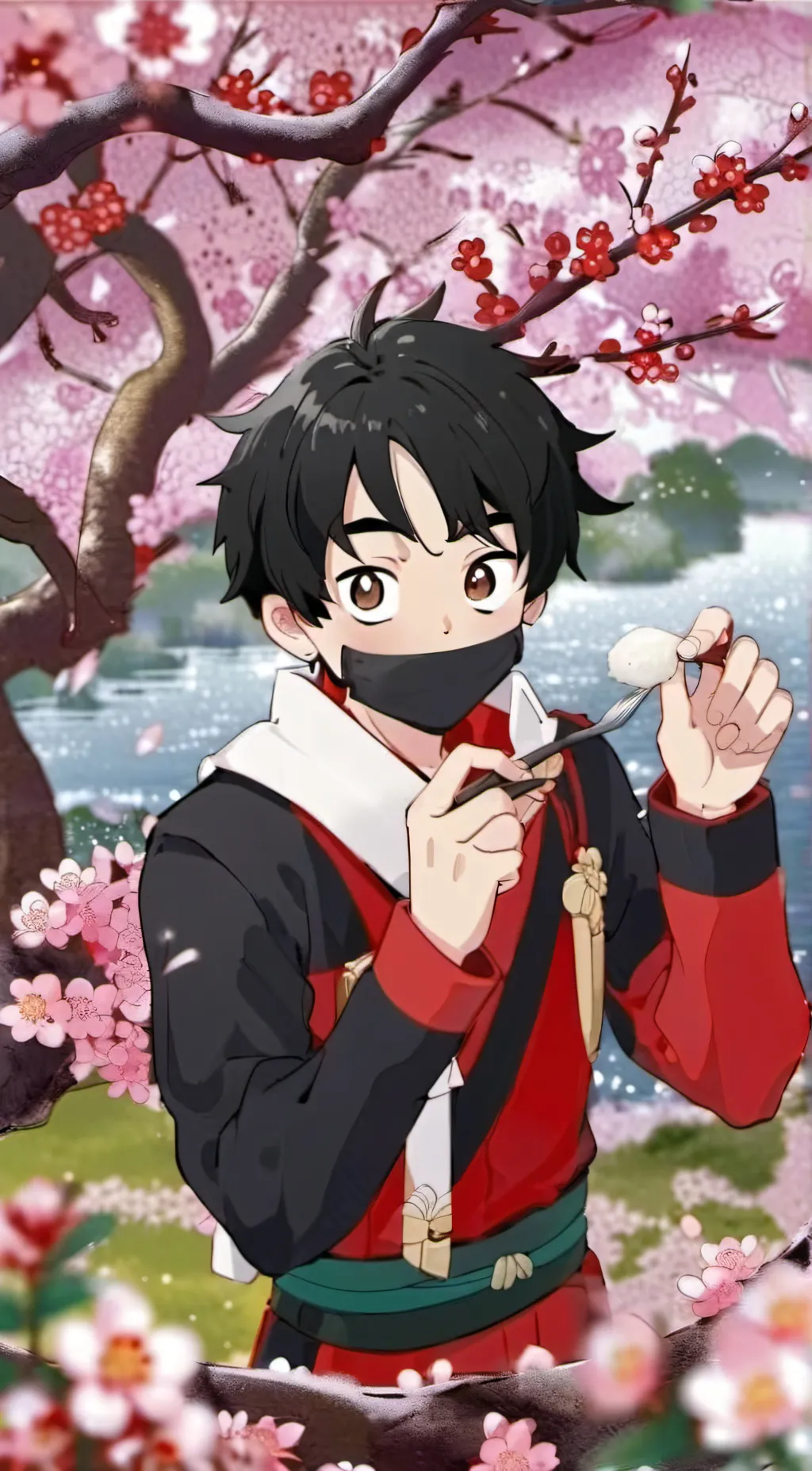 ai character: demon slayer  background